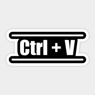 Ctrl C + Ctrl V - Mother Father Son Doughter partner look Sticker